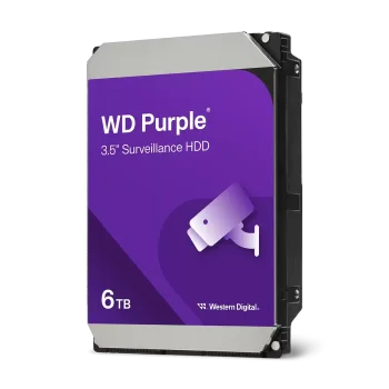 WD Purple Surveillance HDD Kietasis Diskas | 6TB, 3.5", SATA