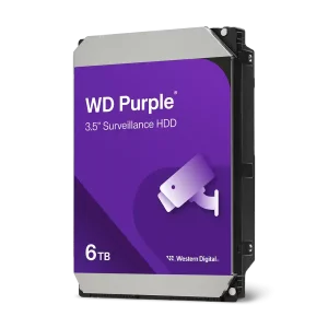 WD Purple Surveillance HDD Kietasis Diskas | 6TB, 3.5", SATA