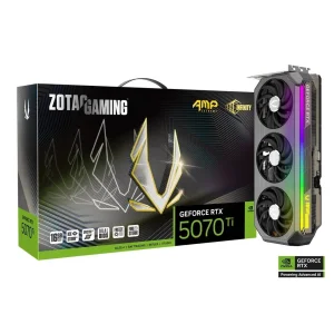 ZOTAC GeForce RTX 5070 Ti AMP Extreme INFINITY GPU Vaizdo Plokštė | 16GB, GDDR7