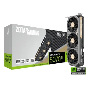 ZOTAC GeForce RTX 5070 Ti SOLID SFF GPU Vaizdo Plokštė | 16GB, GDDR7