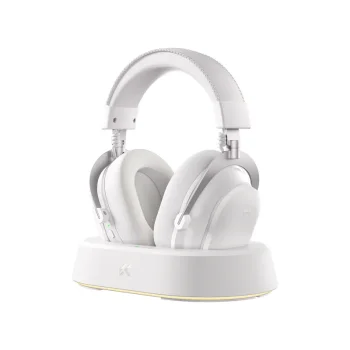 MCHOSE V9 Turbo+ Wireless Belaidės Žaidimų Ausinės | Icy White
