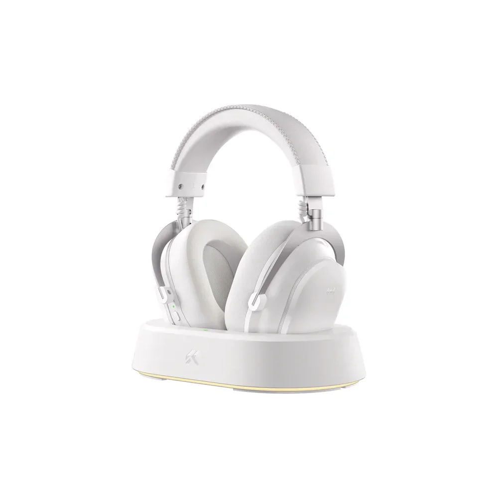 MCHOSE V9 Turbo+ Wireless Belaidės Žaidimų Ausinės | Icy White