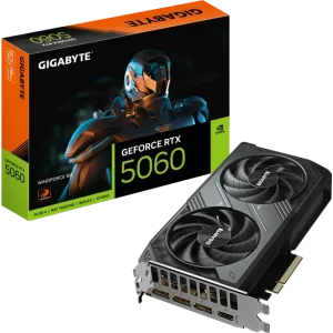 GIGABYTE GeForce RTX 5060 WINDFORCE GPU Vaizdo Plokštė | 8GB, GDDR7