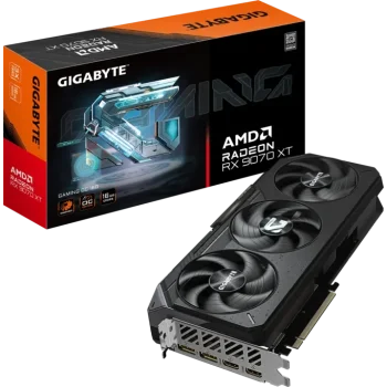 GIGABYTE Radeon RX 9070 XT GAMING GPU Vaizdo Plokštė | 16GB, GDDR6, OC Edition