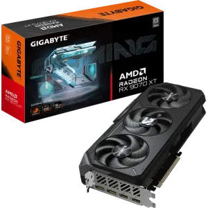 GIGABYTE Radeon RX 9070 XT GAMING GPU Vaizdo Plokštė | 16GB, GDDR6, OC Edition