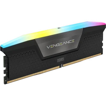 Corsair VENGEANCE 16GB DDR5 RAM Atmintis | 5200 MT/s, CL40, 1x16GB, Black, RGB