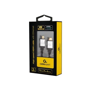 CABLEXPERT High speed HDMI cable with Ethernet "Select Plus Series" Kabelis | 2m
