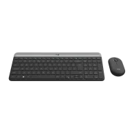 LOGITECH MK470 Slim Combo Belaidės Pelės ir Klaviatūros Komplektas | Graphite