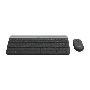 LOGITECH MK470 Slim Combo Belaidės Pelės ir Klaviatūros Komplektas | Graphite