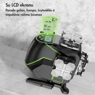 HUEPAR S04CG Automatinis 4D Lazerinis Nivelyras 360° Žalias