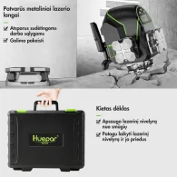 HUEPAR S04CG Automatinis 4D Lazerinis Nivelyras 360° Žalias