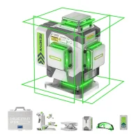 HUEPAR ZK04CG Profesionalus 4D Lazerinis Nivelyras 360° Žalias