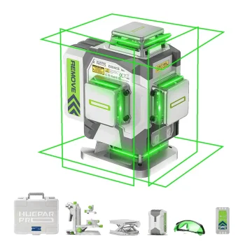 HUEPAR ZK04CG Profesionalus 4D Lazerinis Nivelyras 360° Žalias