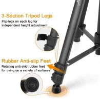 HUEPAR TPD16 Reguliuojamas Trikojis 160 cm Lazeriniams Nivelyrams