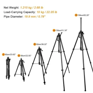 HUEPAR TPD16 Reguliuojamas Trikojis 160 cm Lazeriniams Nivelyrams