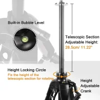HUEPAR TPD16 Reguliuojamas Trikojis 160 cm Lazeriniams Nivelyrams