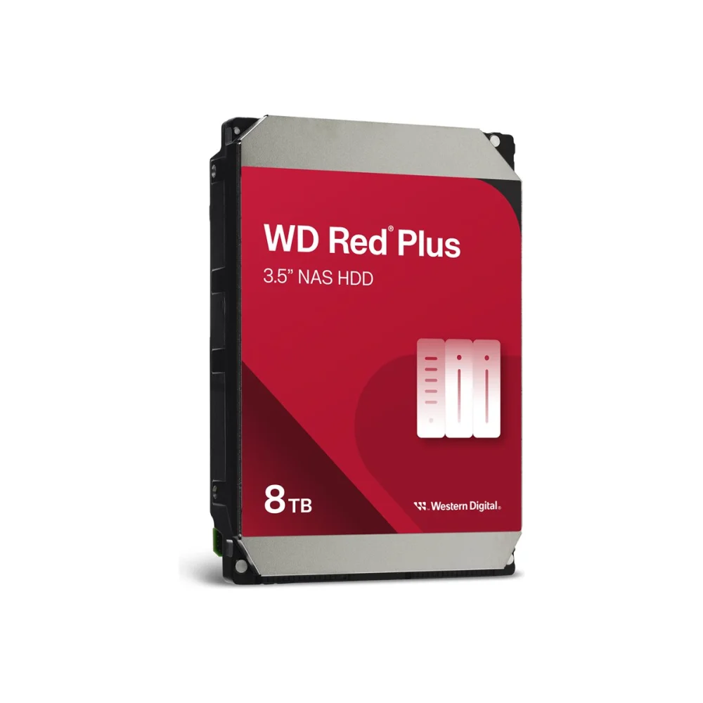 WD Red Plus NAS HDD Kietasis Diskas | 8TB, 3.5", SATA