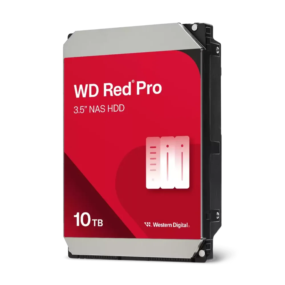 WD Red Pro NAS HDD Kietasis Diskas | 10TB, 3.5", SATA