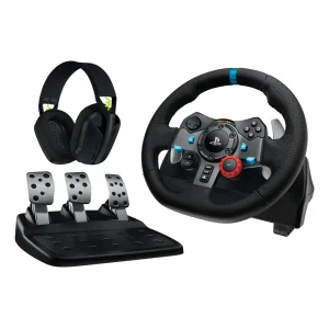 LOGITECH G29 + G435 Žaidimų Vairo ir Ausinių Komplektas