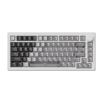 AKKO 5075 V3 HE Žaidimų Klaviatūra | Gradient White Transparent, AstroAim Magnetic