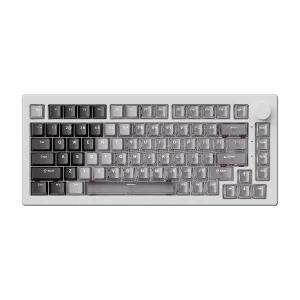 AKKO 5075 V3 HE Žaidimų Klaviatūra | Gradient White Transparent, AstroAim Magnetic