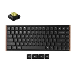 Keychron K3 Ultra Wireless Belaidė Žaidimų Klaviatūra | Black, Keychron Milk POM Banana