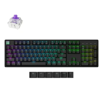 Keychron K10 HE Wireless Belaidė Žaidimų Klaviatūra | Black, Gateron Magnetic Nebula
