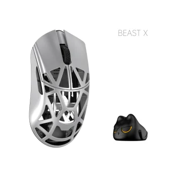 WLMouse Beast X Pro Wireless Belaidė Žaidimų Pelė | Silver, Solid