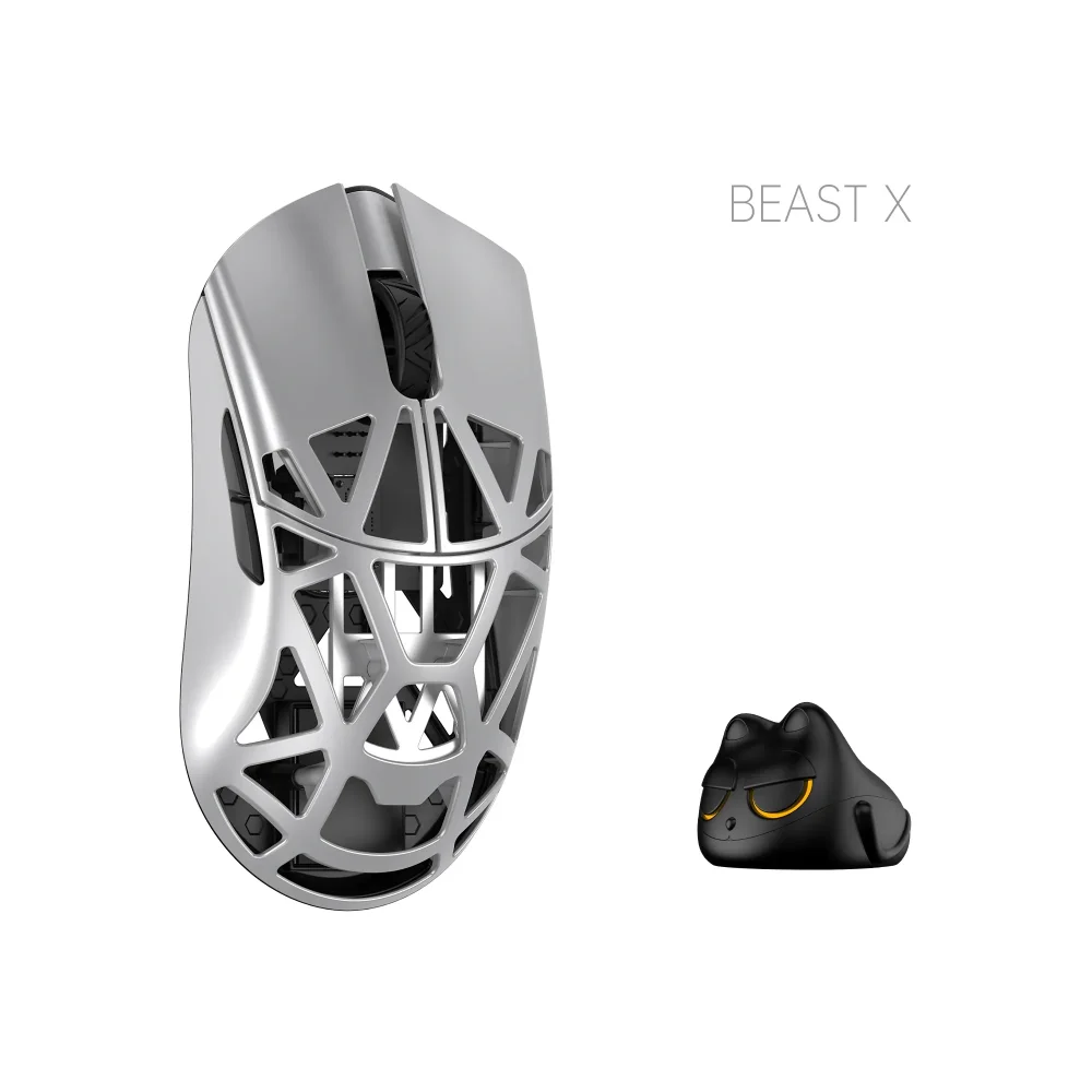 WLMouse Beast X Pro Wireless Belaidė Žaidimų Pelė | Silver, Solid
