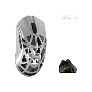 WLMouse Beast X Pro Wireless Belaidė Žaidimų Pelė | Silver, Solid