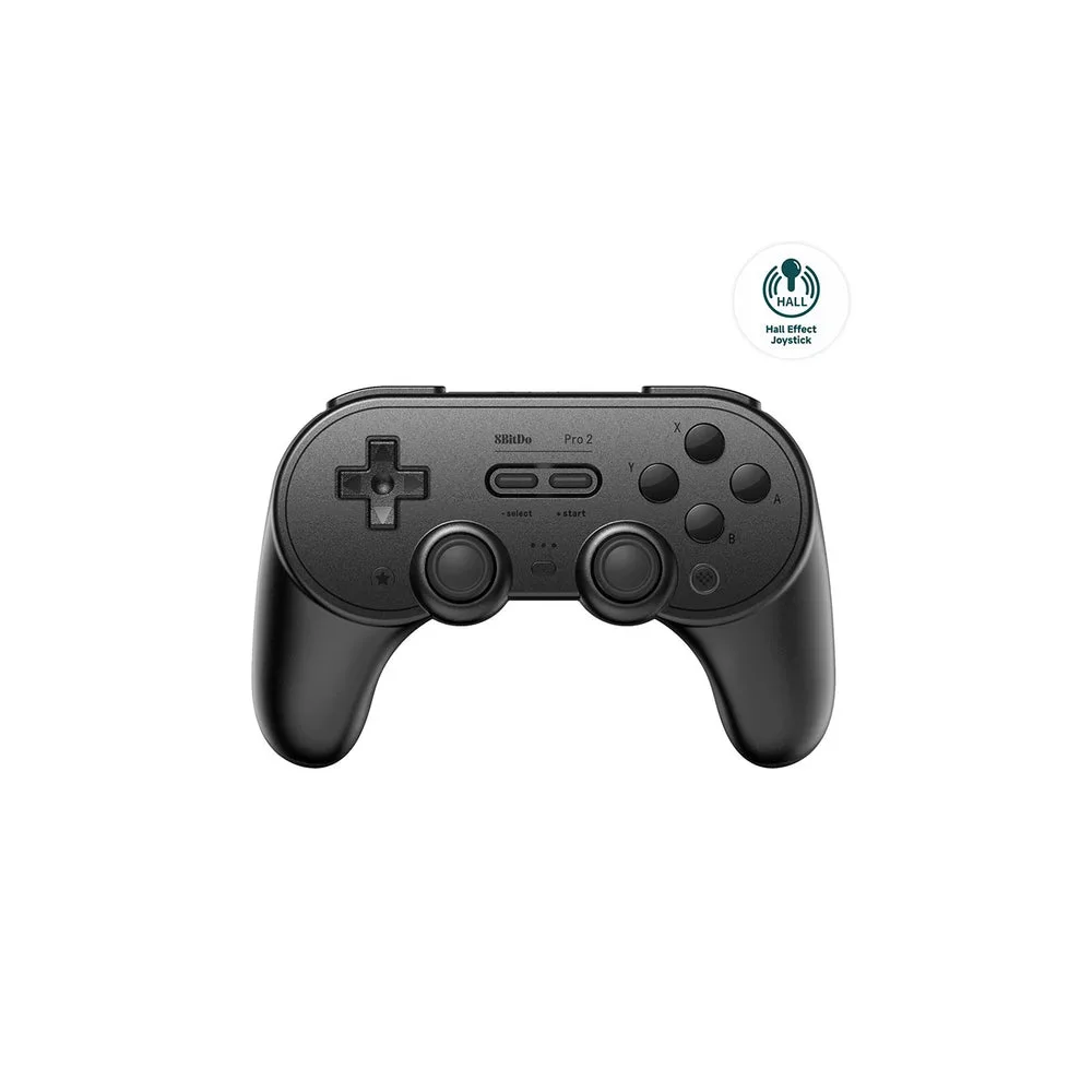 8BitDo Pro 2 Hall Effect Wireless Controller Belaidis Žaidimų Pultelis | Black