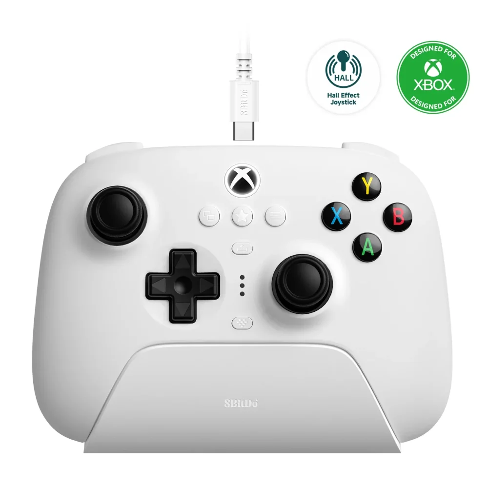 8BitDo Ultimate 3-mode Wireless Controller Belaidis Žaidimų Pultelis | White