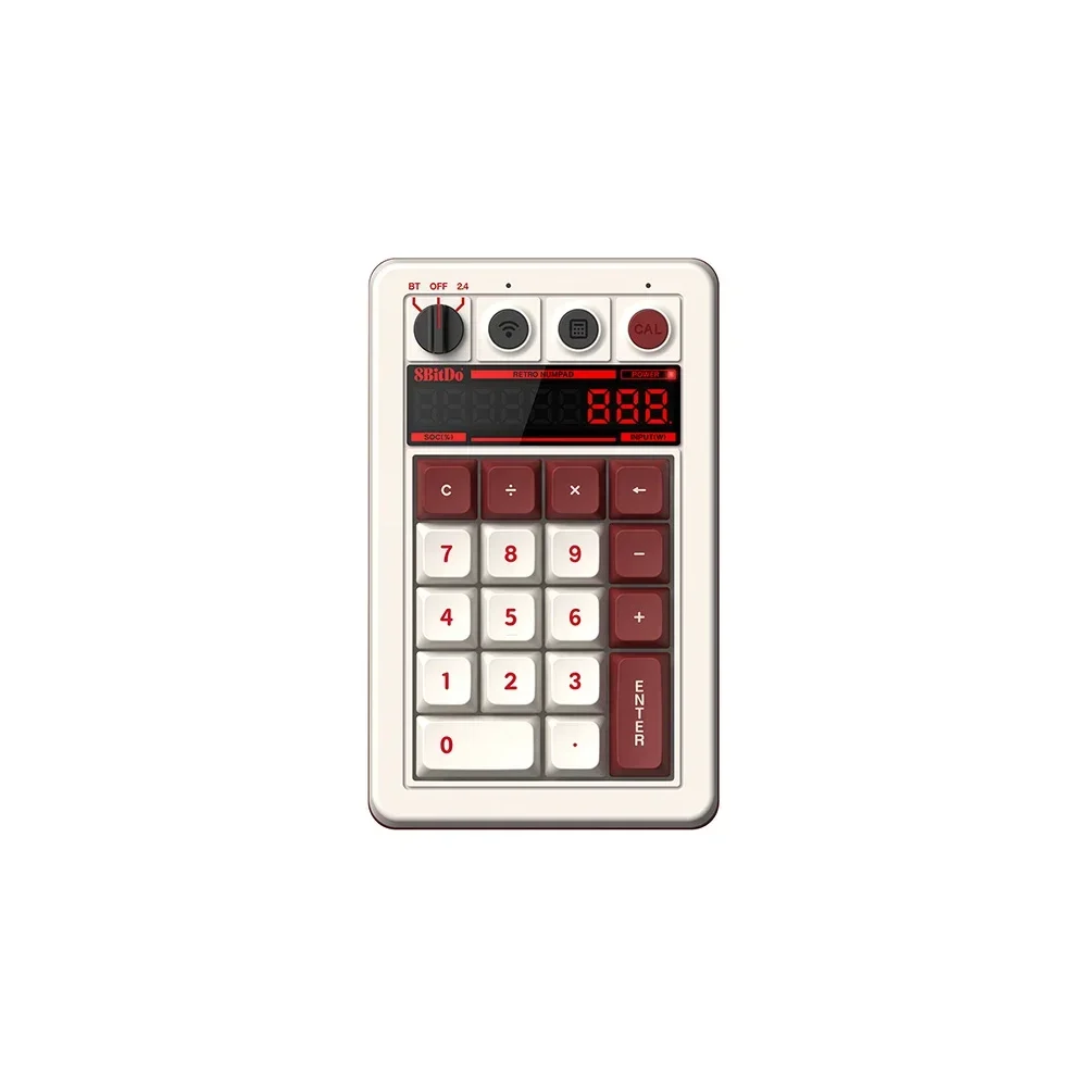 8BitDo Retro 18 Wireless Belaidė Žaidimų Klaviatūra | Fami Edition, Kailh Box White V2