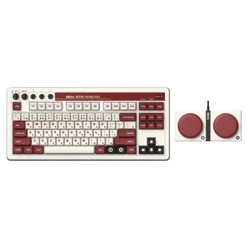 8BitDo Retro 87 Wireless Belaidė Žaidimų Klaviatūra | Fami Edition, Kailh Box White V2