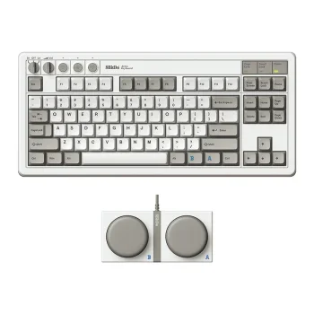 8BitDo Retro 87 Wireless Belaidė Žaidimų Klaviatūra | M Edition, Kailh Box White V2