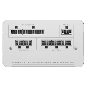 CORSAIR RMe Series RM850e White (2026) PSU Maitinimo Blokas | 850W, 80 Plus Gold