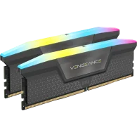 CORSAIR VENGEANCE 32GB DDR5 RAM Atmintis | 6000 MT/s, CL38, 2x16GB, Grey, RGB