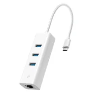 TP-LINK UE330C USB Type-C 3-Port Hub & Gigabit Ethernet Šakotuvas ir Adapteris | White