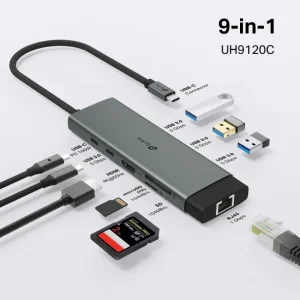 TP-LINK UH9120C USB Type-C 9 in 1 Hub Šakotuvas