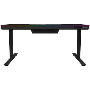 LORGAR Elite DE90G Žaidimų Stalas ir Korpusas | Black, Glass