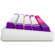 LORGAR Pro KBP70MW Wireless Belaidė Žaidimų Klaviatūra | White, Toxic Purple