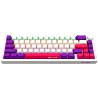 LORGAR Pro KBP70MW Wireless Belaidė Žaidimų Klaviatūra | White, Toxic Purple