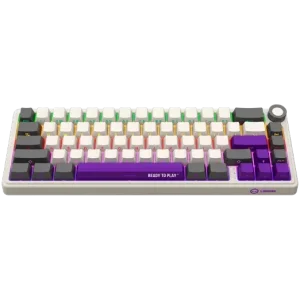 LORGAR Pro KBP70MW Wireless Belaidė Žaidimų Klaviatūra | Retro, Toxic Purple