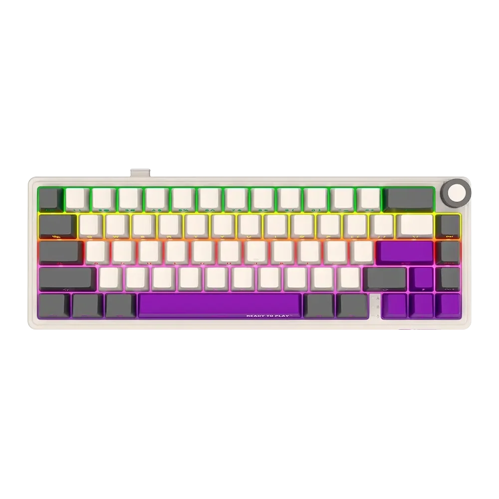 LORGAR Pro KBP70MW Wireless Belaidė Žaidimų Klaviatūra | Retro, Toxic Purple