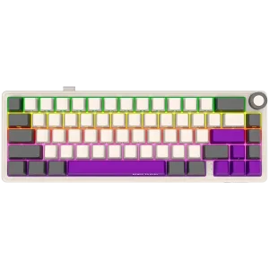 LORGAR Pro KBP70MW Wireless Belaidė Žaidimų Klaviatūra | Retro, Toxic Purple
