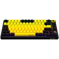 LORGAR Pro KBP7075W Wireless Belaidė Žaidimų Klaviatūra | Yellow, Toxic Purple