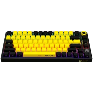 LORGAR Pro KBP7075W Wireless Belaidė Žaidimų Klaviatūra | Yellow, Toxic Purple