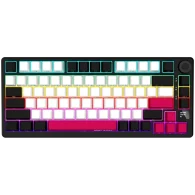 LORGAR Pro KBP7075W Wireless Belaidė Žaidimų Klaviatūra | Black, Toxic Purple