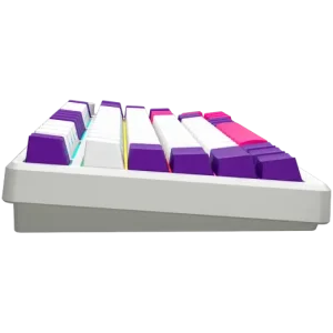 LORGAR Pro KBP7075W Wireless Belaidė Žaidimų Klaviatūra | White, Toxic Purple