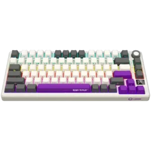 LORGAR Pro KBP7075W Wireless Belaidė Žaidimų Klaviatūra | Retro, Toxic Purple